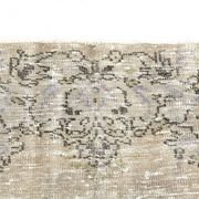 5x9 Rug For Living Room Gray Blue Handmade Wool Antique Turkish Rug, 156x264Cm