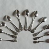 Set of 11 spoons in Christofle silverware