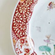 Japanese plate circa 1900 birds and insects