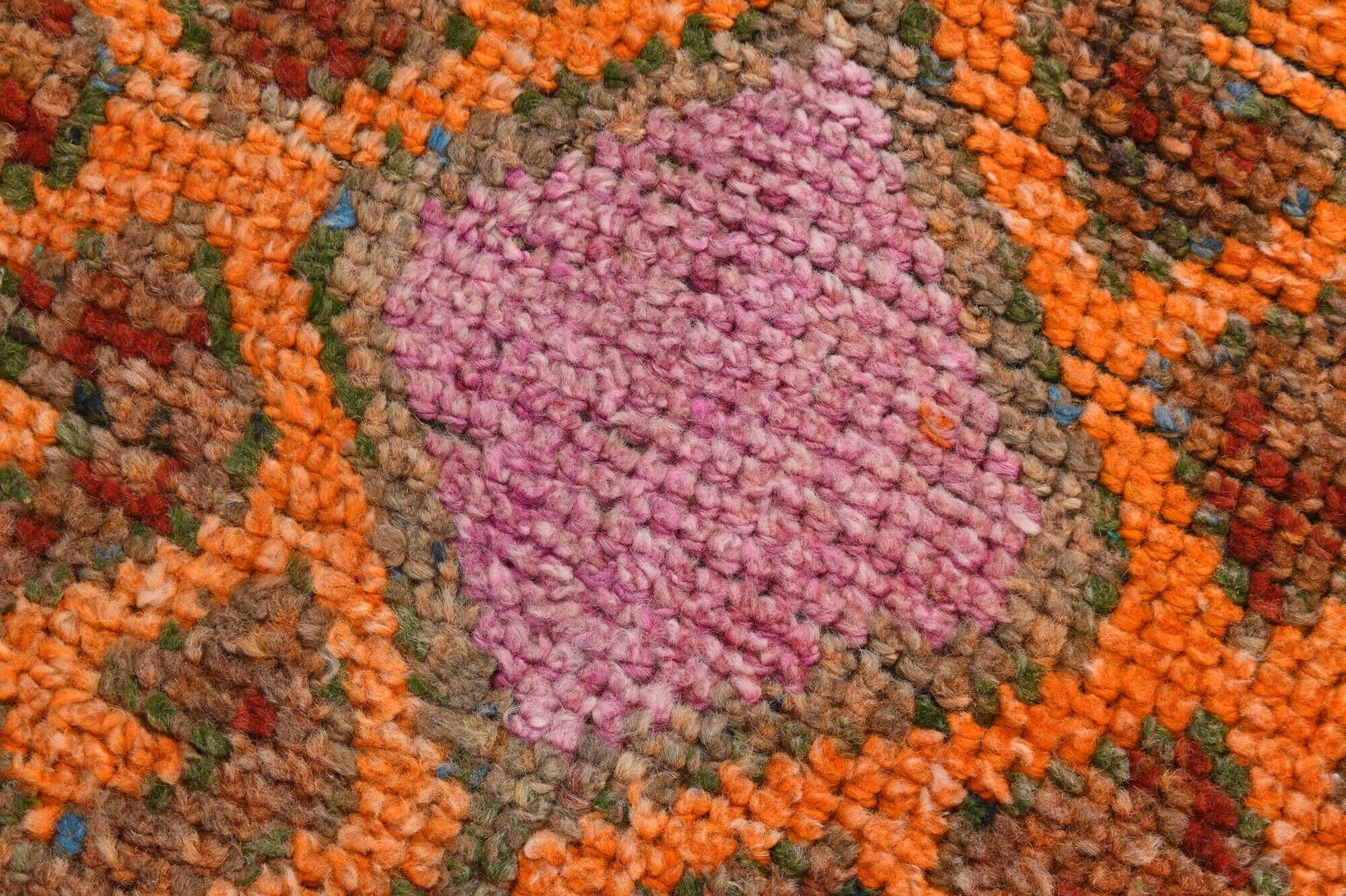 3X10 Peach Orange Turkish Runner Rug, 88x306Cm