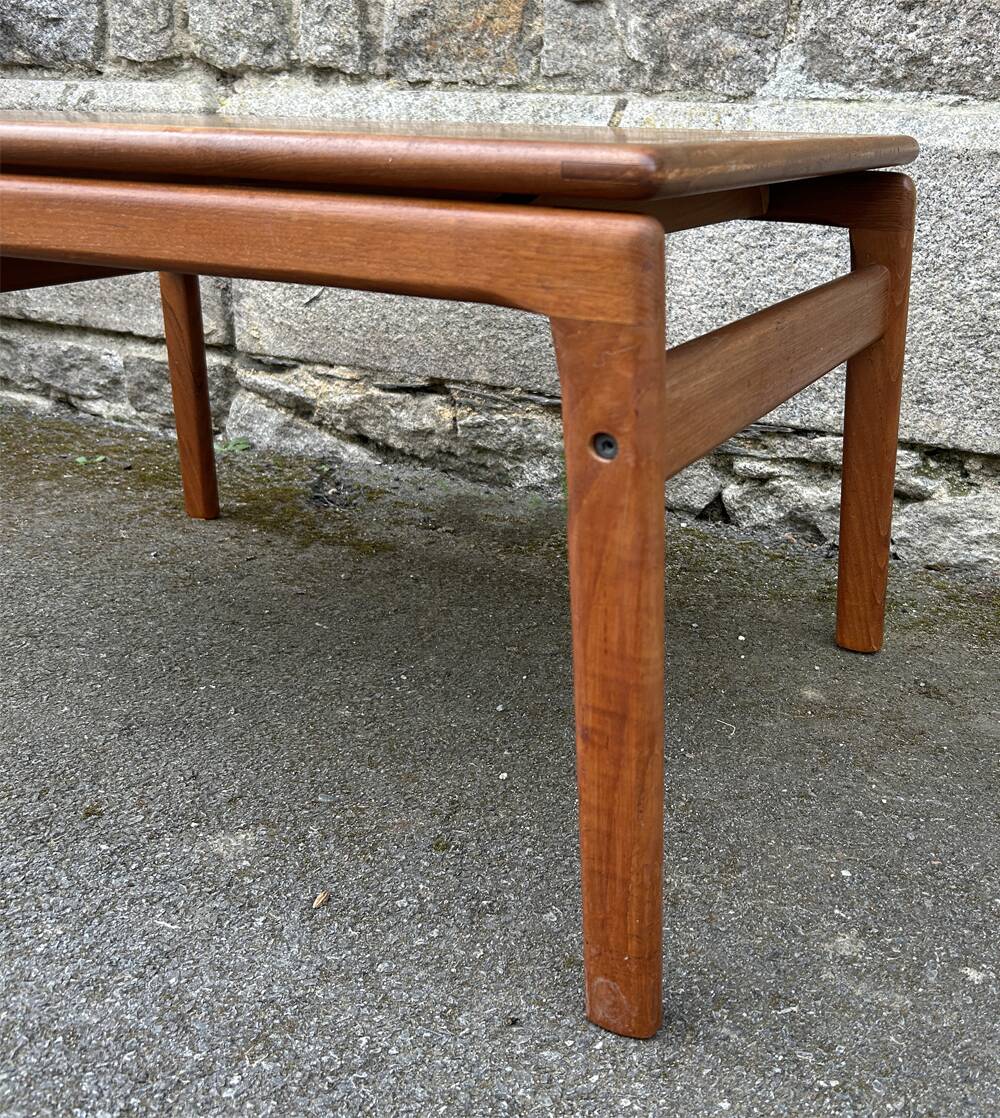 Danish teak coffee table Trioh Mobler attributed to Niels Bach, vintage, 1960s