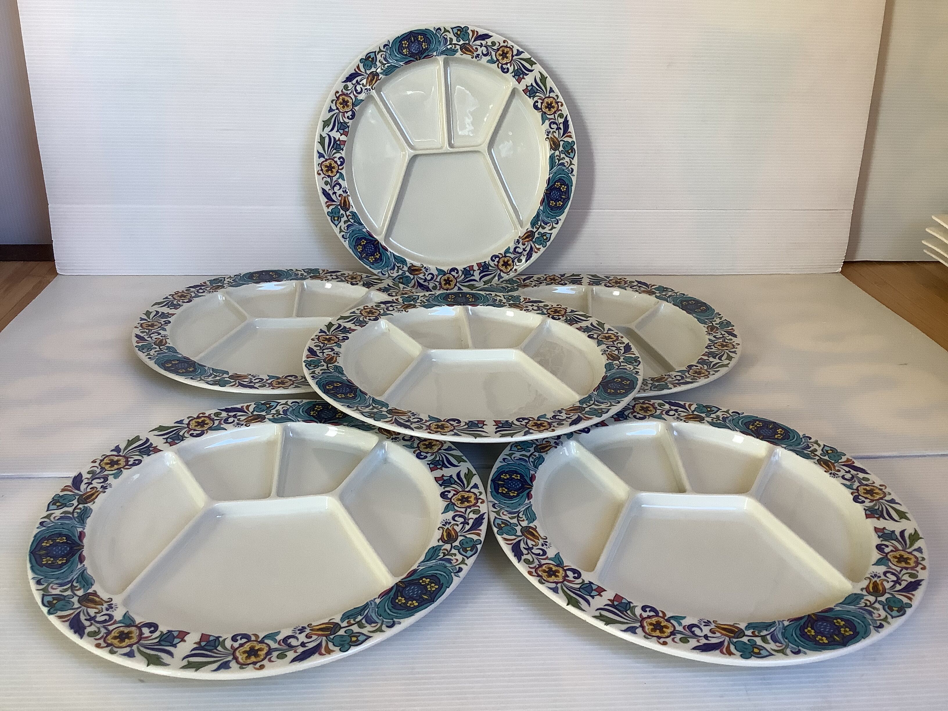 6 fondue plates Izmir villeroy and boch