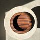 Bowl or monoxyl teak cut d:25.5