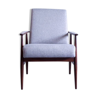 Paire de fauteuils Henryk Lis 1960 en tweed