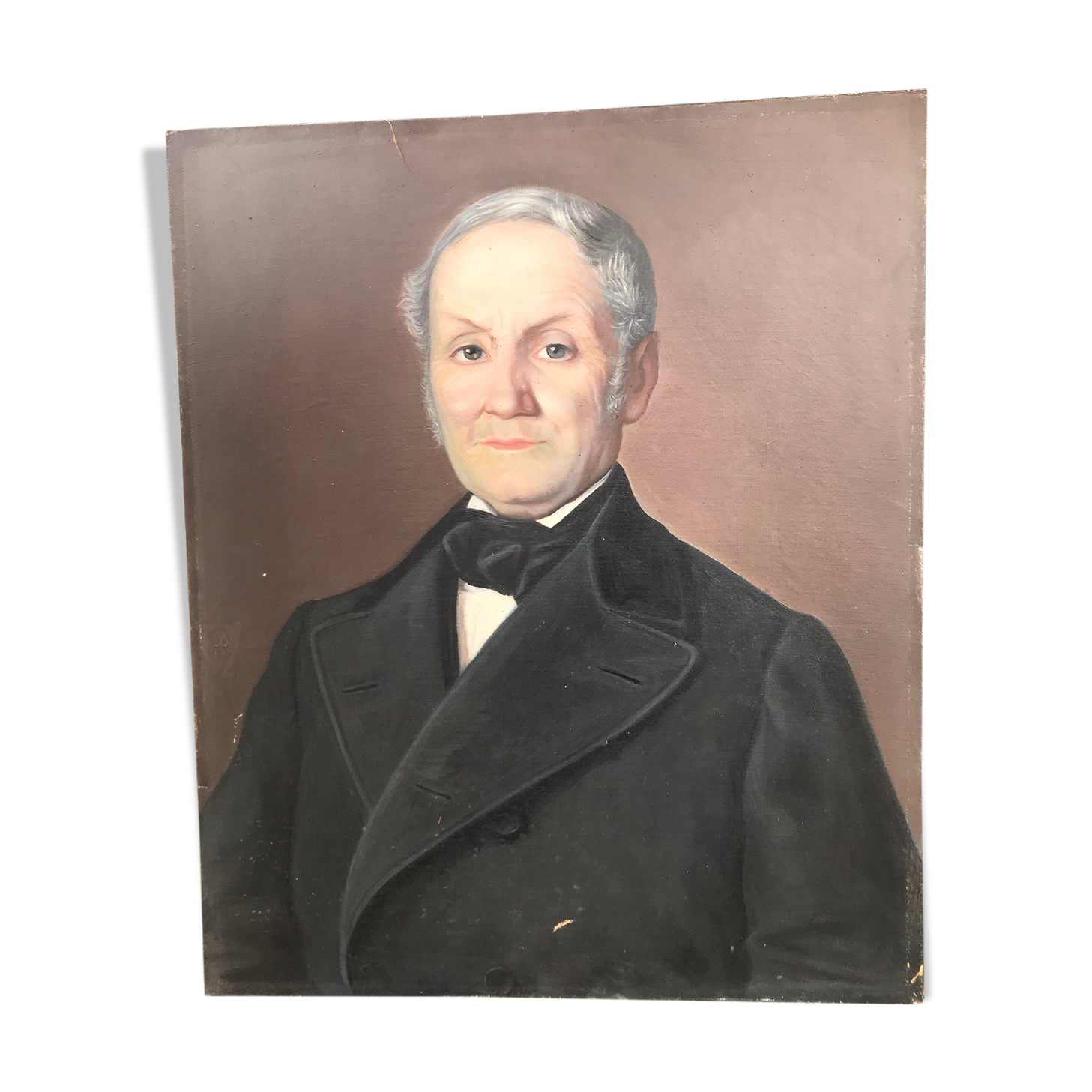 Portrait of a man oil on canvas 19th