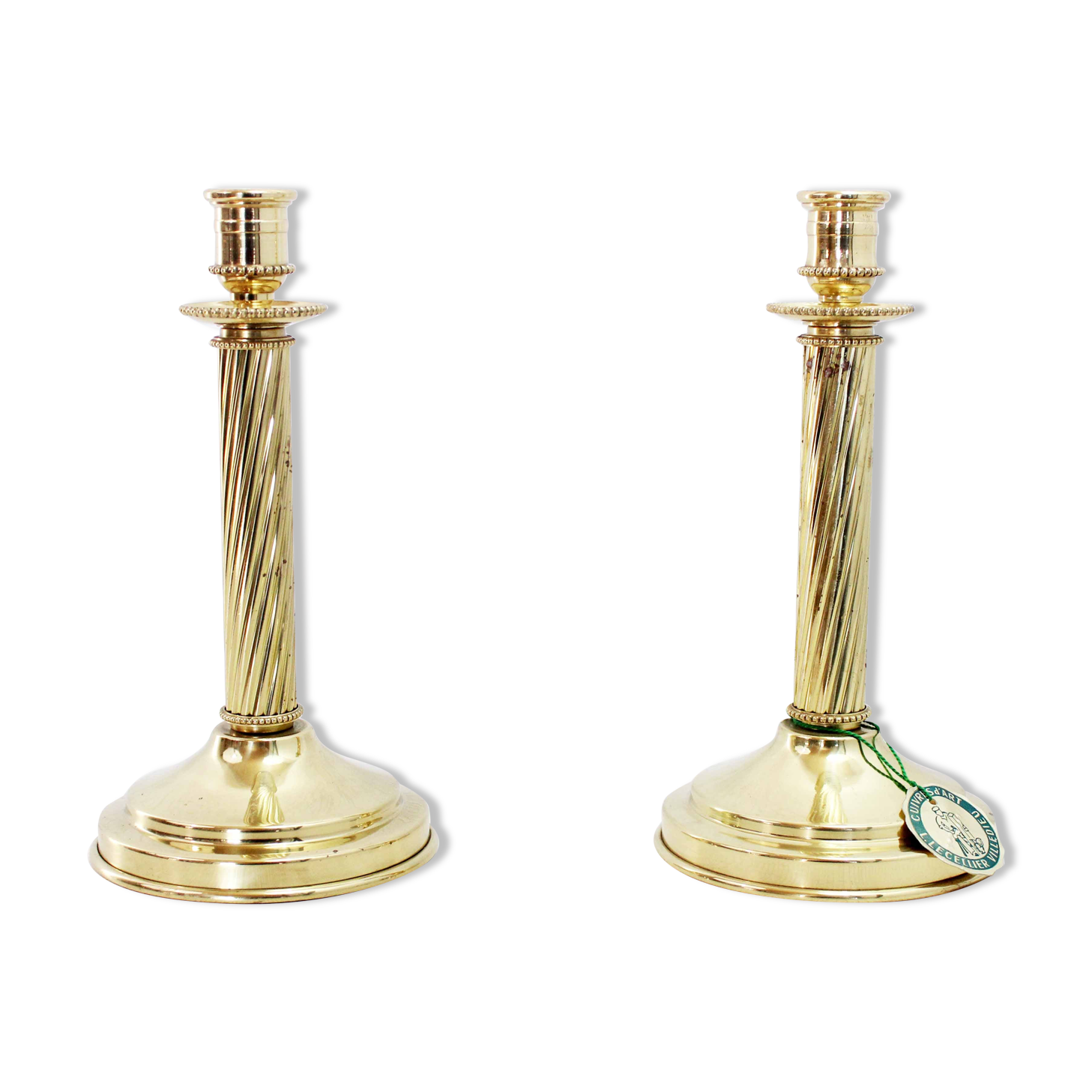 Pair of Lecellier Villedieu candle holders
