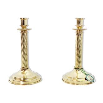 Pair of Lecellier Villedieu candle holders