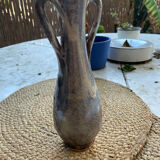 Soliflore vase with enamelled handles