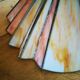 Fan hanging lamp in art deco glass paste year 40/50