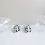 Chrome mirror light with glass ball