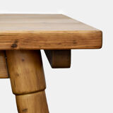 Pine dining table, 1950s
