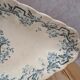 Ravier ironstone Longchamp model Louis XVI with old blue decoration.