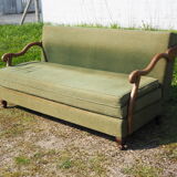 Louis XIII Style Convertible Sofa Sheep Bones