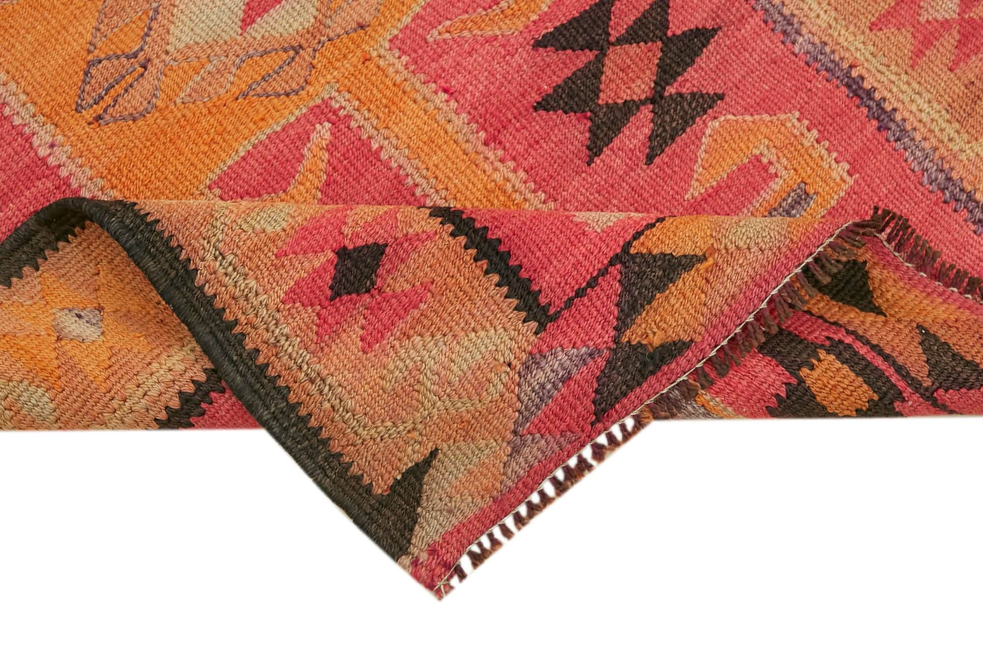 Turkish Handwoven Vintage Herki Kilim 82 cm x 312 cm