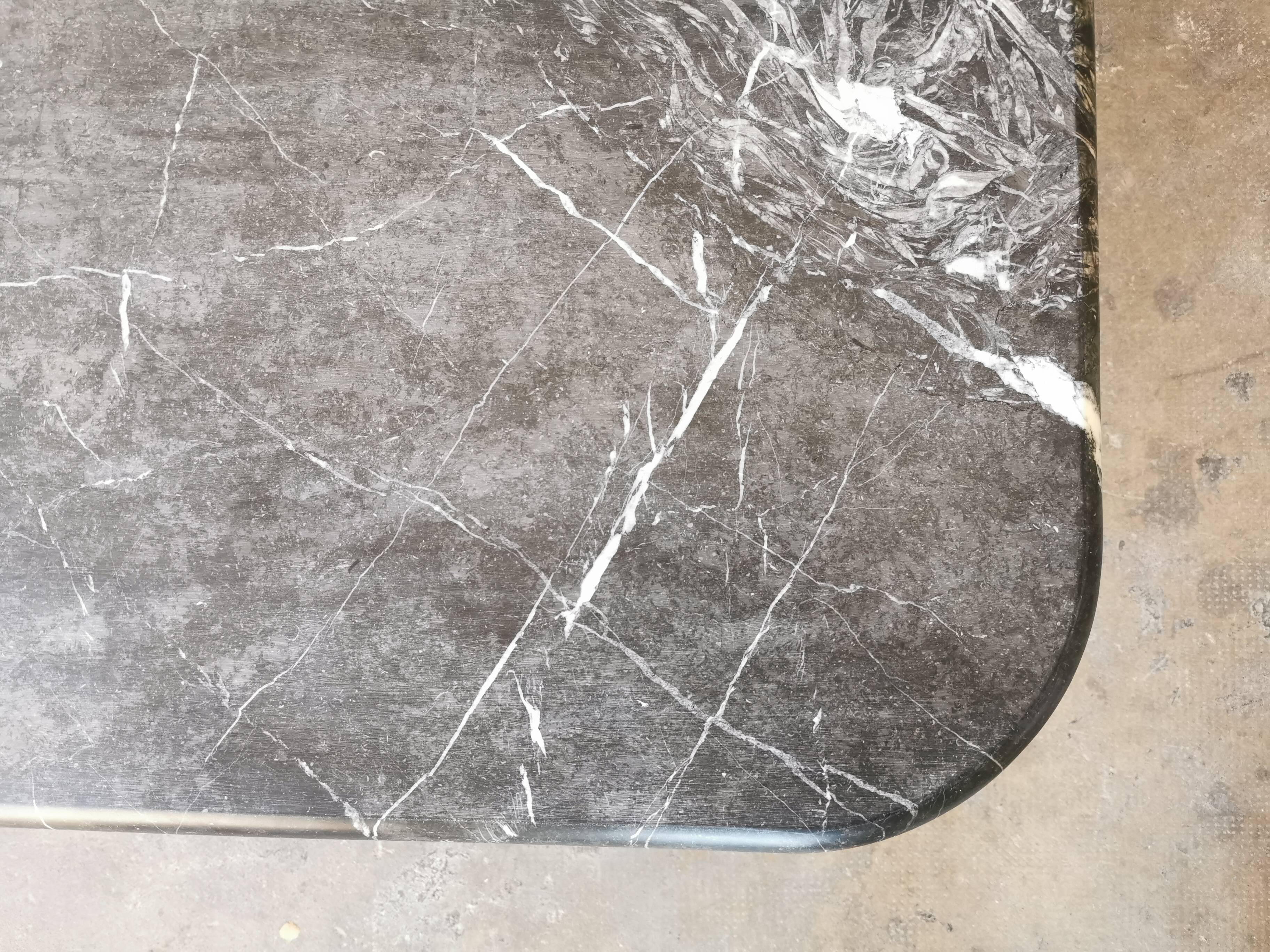 Black marble coffee table