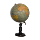 Globe terrestre Forest fin XIXe début XXe piètement bois tourné