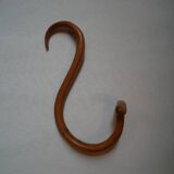 Set of five turned wooden wall hooks Thonet classic country decoration