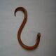 Set of five turned wooden wall hooks Thonet classic country decoration