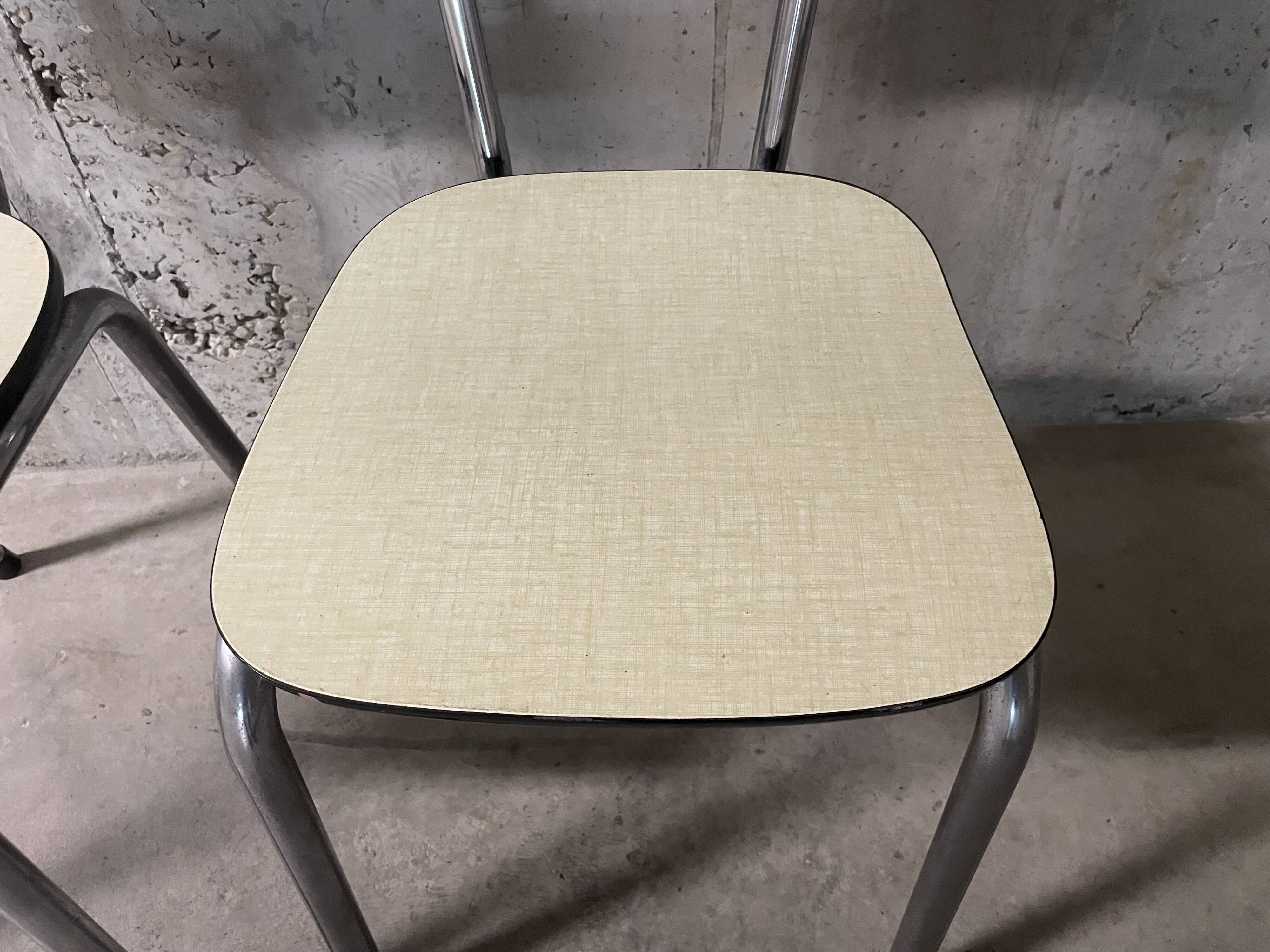 Pair of Formica chairs from the 1960s.