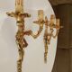 Pair of antique Rococo wall sconces in Louis XV style.