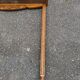 1950s Art Deco entrance mirror in solid oak console