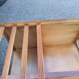 Old vintage English revolving bookcase