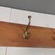 Portemanteau en teck et laiton, Danemark 1970-80