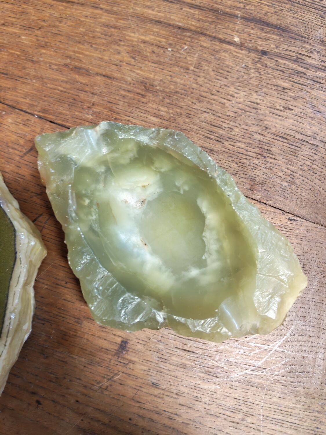 Set of brutalist style pocket trays in vintage onyx and alabaster.