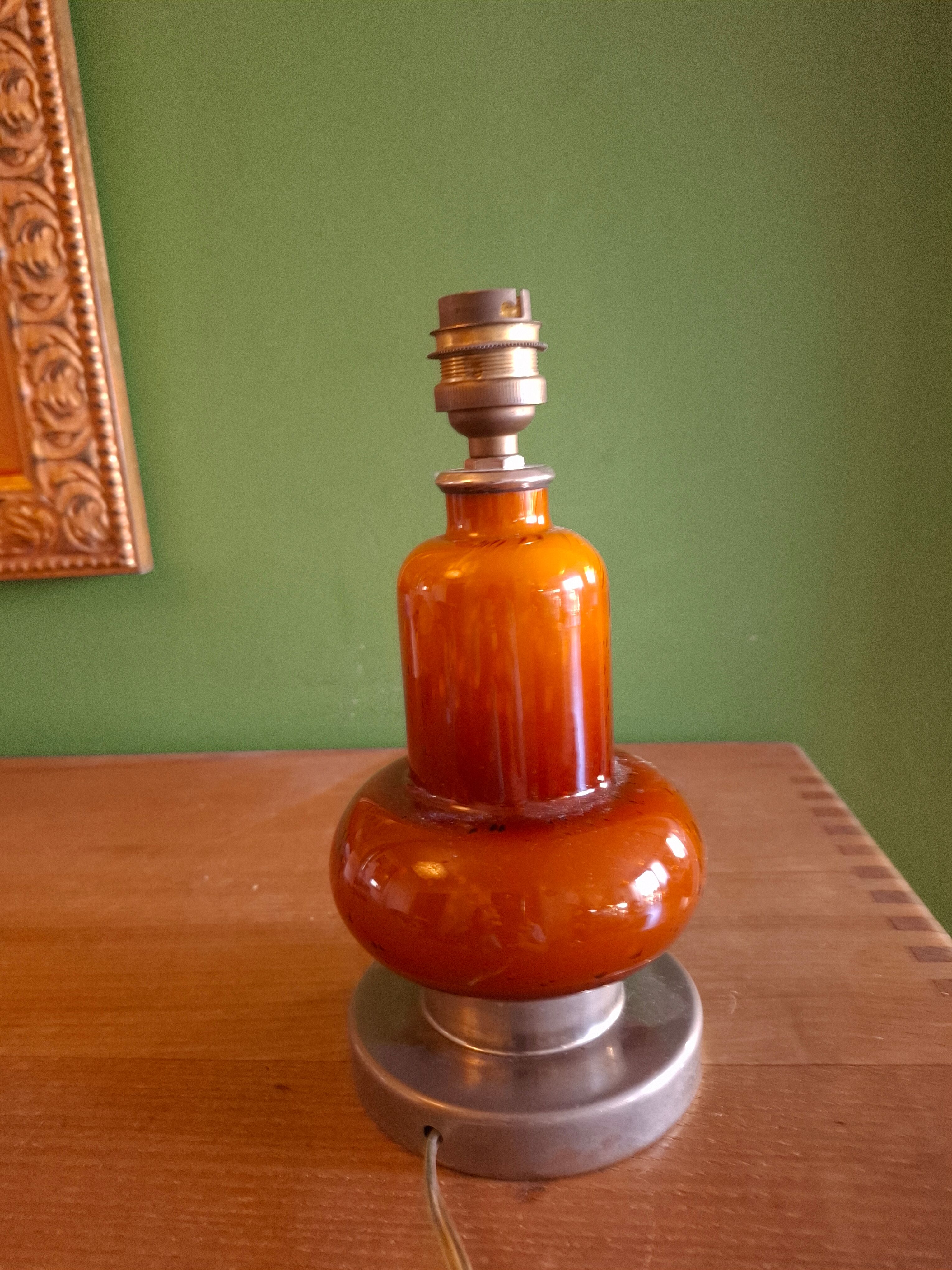 Blown glass lamp base