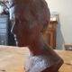 Bust woman of the 50s in terracotta