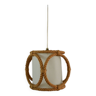 Suspension in rope and rhodoid 50s/60s Audoux Minnet style