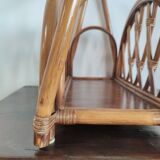 Rattan magazine holder
