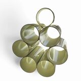 Space Age newspaper stand / magazine holder / model 6635 in white by Opal Germany / mid-century 70s