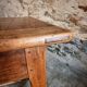Antique French farmhouse dining table – Walnut work table, late 19th century