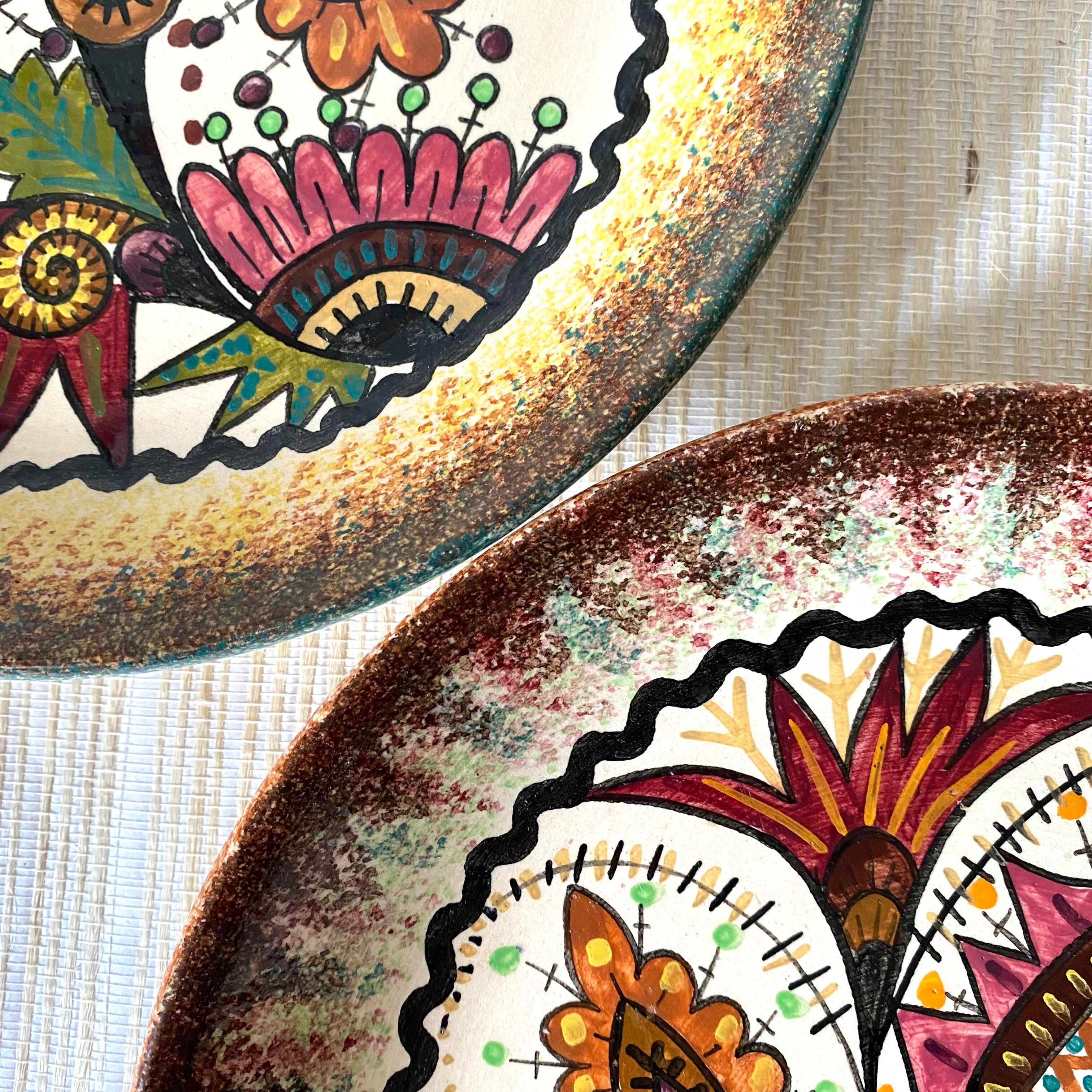 Paul Fouillen plate in Quimper earthenware