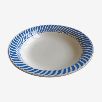 Hollow dish Jacquot by Digoin Sarreguemines - blue variation