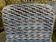 Suite de 6 chaises vintage 1970 velours et inox