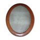 Miroir ovale cadre bois 74X58