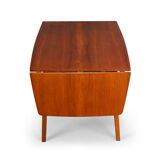 Danish design freestanding teak desk, 1960s