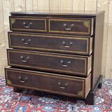 English chest of drawers from the 1950s in mahogany