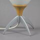 Vintage 1990s Opaline Glass Rocket-Shaped Mushroom Table Lamp.