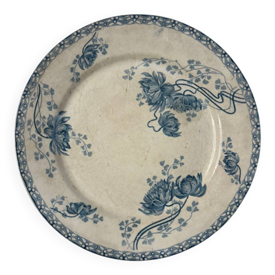 Assiette plate terre de fer Royat Sarreguemines