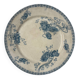 Plate dish iron earth Royat Sarreguemines