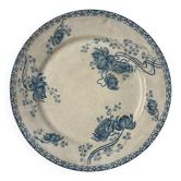 Plate dish iron earth Royat Sarreguemines