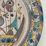Morocco Fez flat polychrome cracked said Caravelle flamboyant eighteenth diameter 34 cm