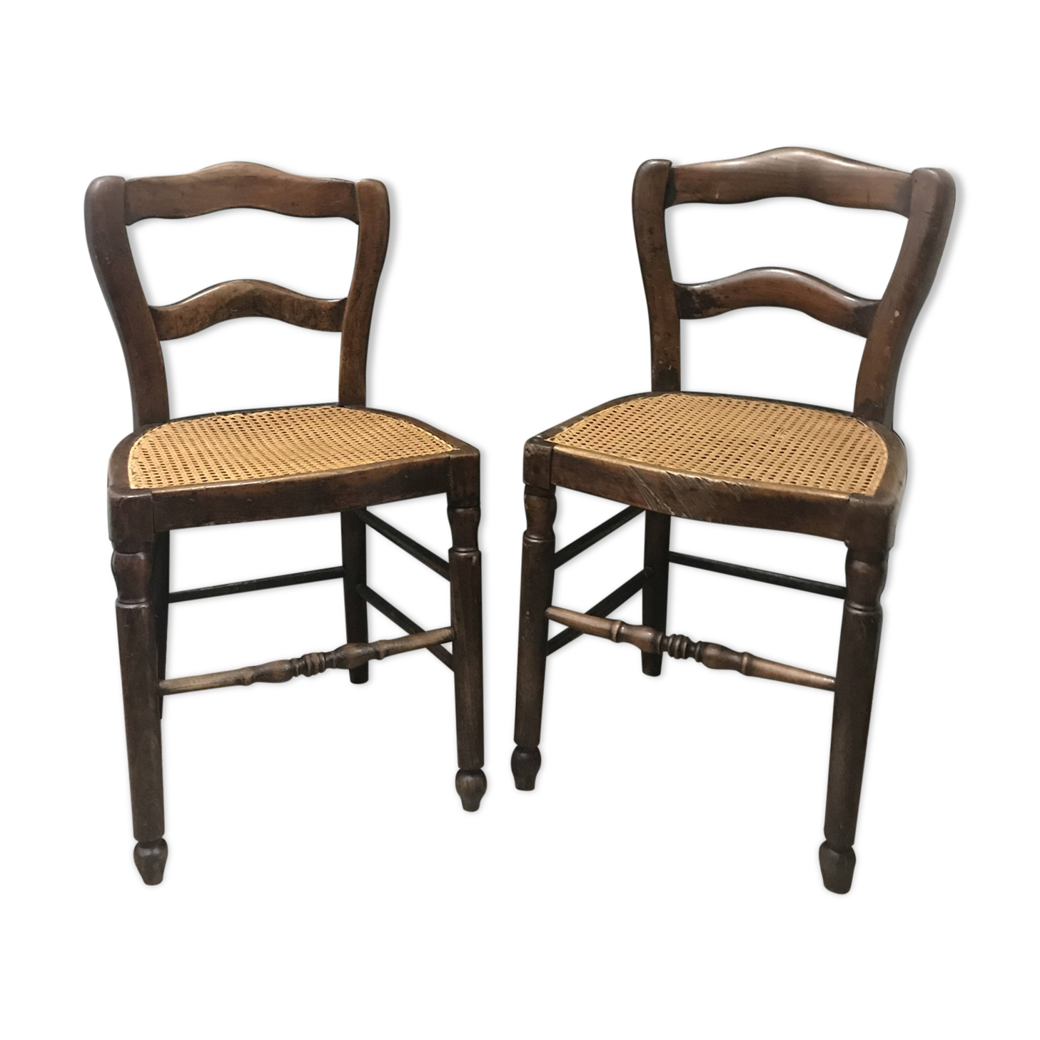 Pair of cane chairs