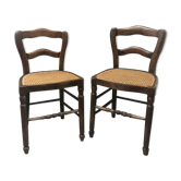 Pair of cane chairs