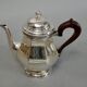 Coffee and tea service silver metal 3 pieces