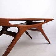 Table basse - Modèle "Smilet" - teck - Johannes Andersen - CFC Silkeborg - années 1960