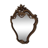 Louis XV-style gilded wood mirror - 55x42cm